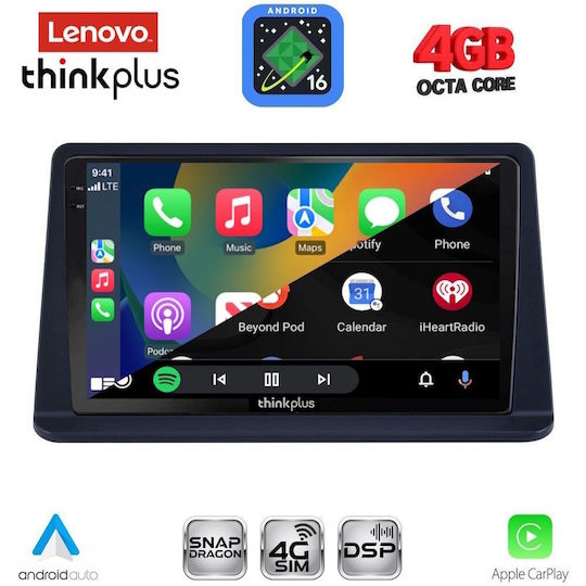 Lenovo Car Audio System for Mitsubishi Pajero 1999-2006 Bluetooth USB WiFi GPS Apple CarPlay Android Auto with 9" Touch Screen