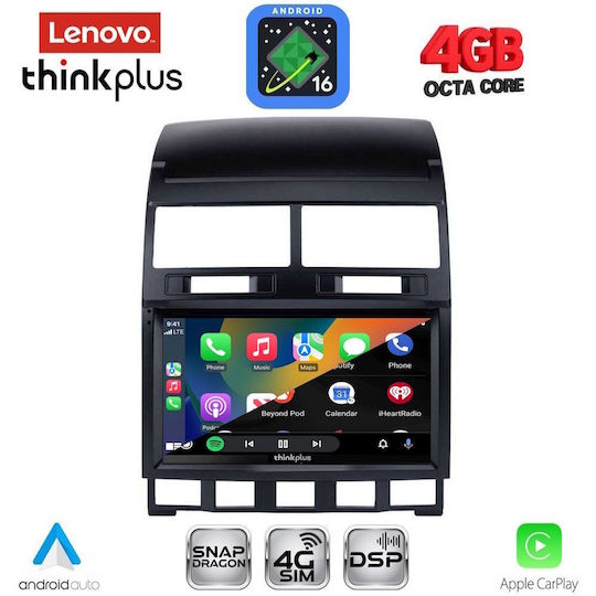 Lenovo Car Audio System for Volkswagen Touareg 2003-2011 Bluetooth USB WiFi GPS Apple CarPlay Android Auto with 9" Touch Screen
