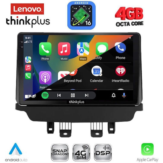Lenovo Car Audio System for Mazda CX-3 2014-2023 (Bluetooth/USB/WiFi/GPS/Apple CarPlay/Android Auto) with 9" Touch Screen