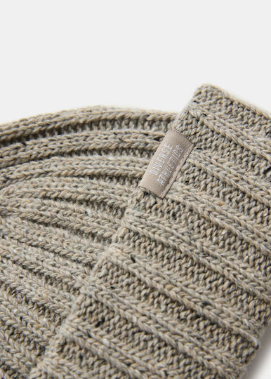 Beanie Unisex Σκούφος Πλεκτός σε Γκρι χρώμα