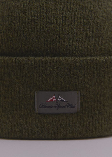 Beanie Unisex Strickmütze in Khaki Farbe