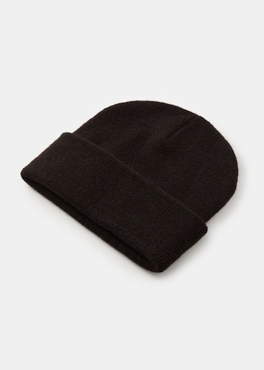 Beanie Unisex Σκούφος Πλεκτός σε Καφέ χρώμα