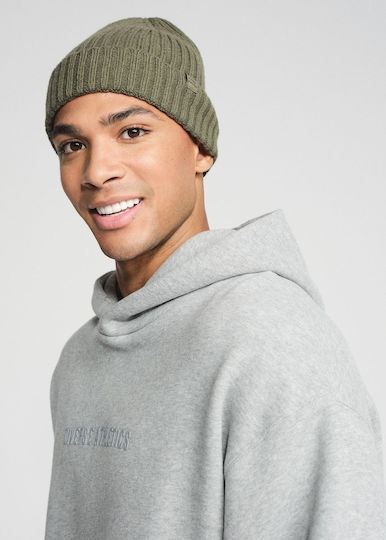 Beanie Unisex Knitted Beanie in Khaki Colour
