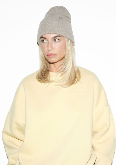 Unisex Beanie Strickmütze in Braun Farbe