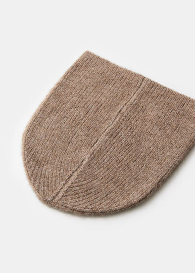 Beanie Unisex Knitted Beanie in Beige Colour
