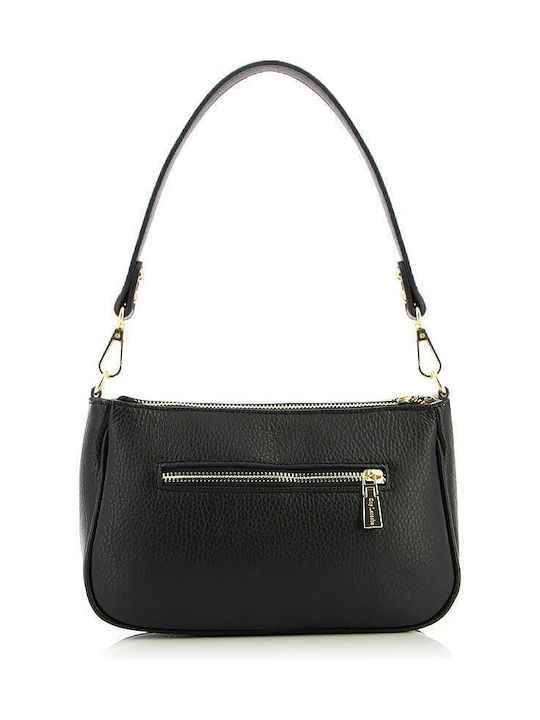 Leather Women's Shoulder Crossbody Bag Black