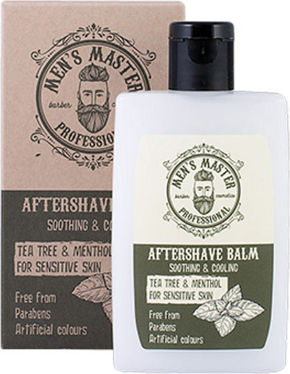 Men's Master Балсам След Бръснене Tea Tree И Ментол за Чувствителна Кожа с Пантенол, Ментол, Мента 120ml