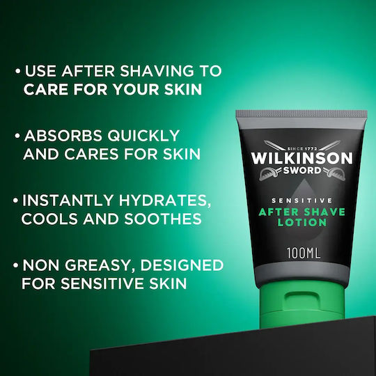 Wilkinson Sword After shave Loțiune pentru piele sensibilă fără alcool 100ml
