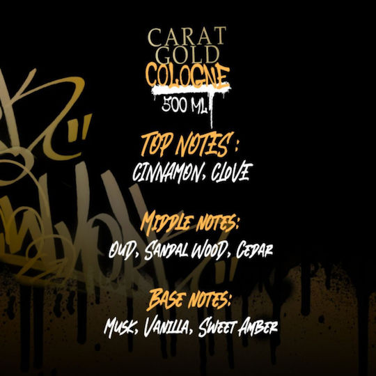 XXIV Carat Gold Aftershave Cologne with Sandalwood 500ml