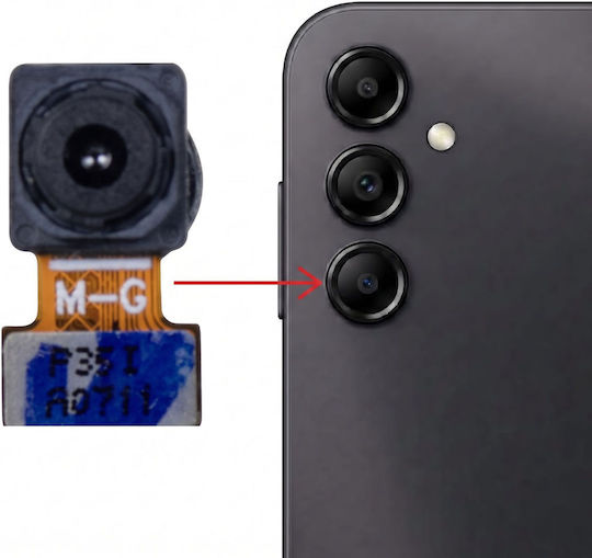 Clappio Rückseitige Makro-Kamera Kompatibel Galaxy A14 5G 2MP Sensor Schwarz