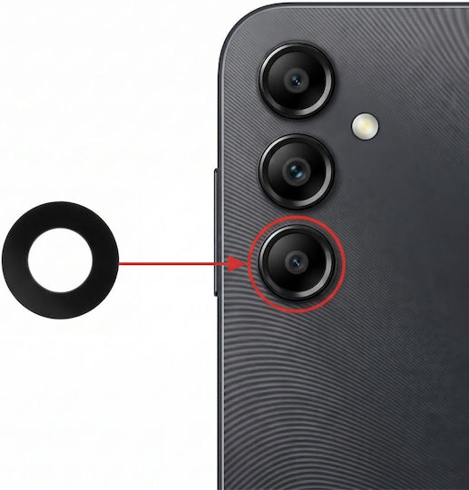 Clappio Obiectiv Pentru Cameră Spate Macro Galaxy A14 5g Negru Rezistent La Zgârieturi