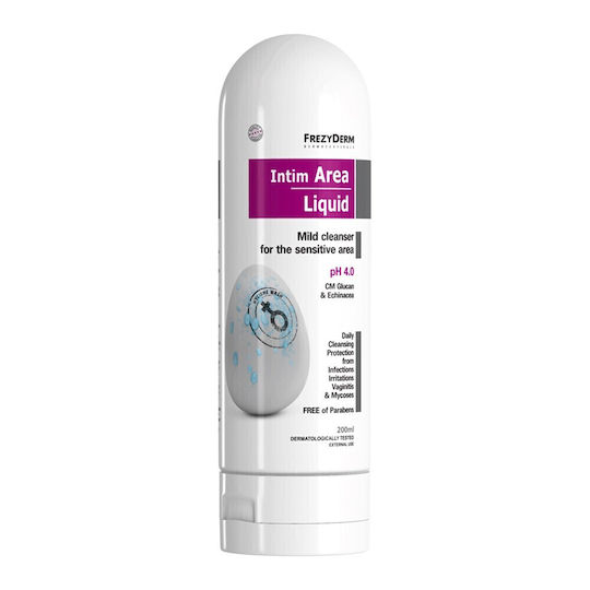 Frezyderm Intim Area pH 4 Υγρό για Απαλό Καθαρισμό της Ευαίσθητης Περιοχής 200ml