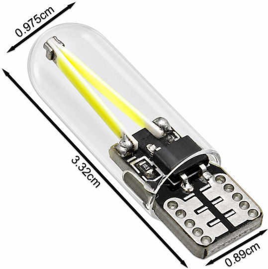 Rchang Lămpi Auto Și Motocicletă T10 / T15 LED 6000K Alb Rece 12V 2 Buc