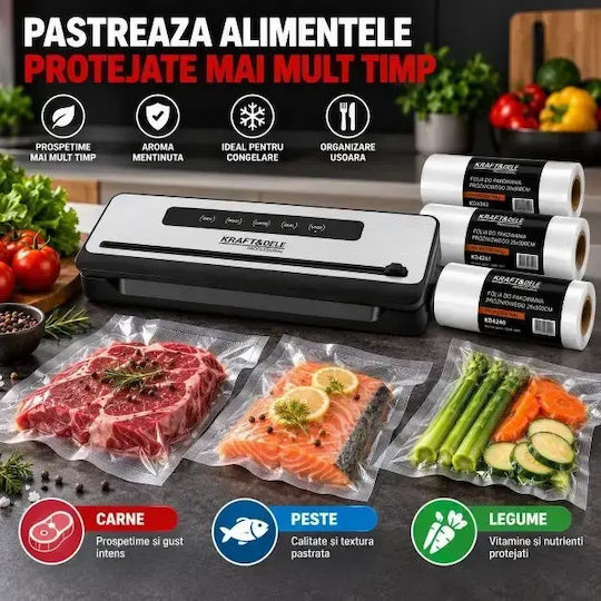 Kraft & Dele Sigilatoare cu Vid Externă cu Lungimea de Sigilare Maximă 320mm