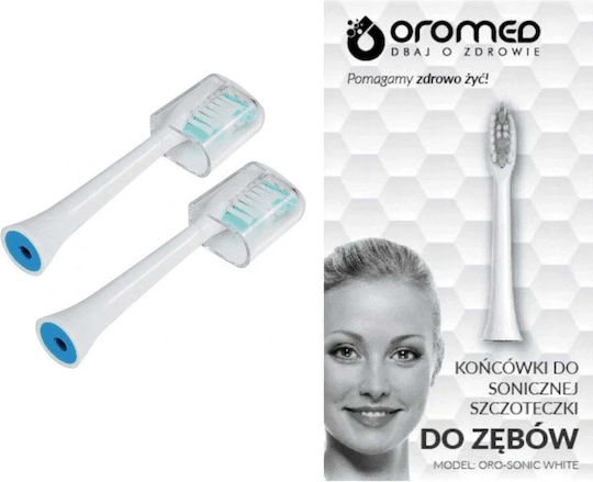 Oromed Oro-sonic Replacement Heads for Electric Toothbrush 2pcs