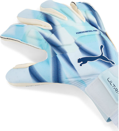 PUMA Ultra Ultimate Hybrid Torwarthandschuhe Erwachsene Blau