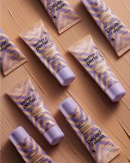 Eveline Cosmetics Besser als perfekt feuchtigkeitsspendende abdeckende Foundation 01 Elfenbein 30ml