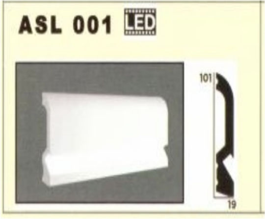 Mofturi De Podea Decorative De Perete Cu Iluminare Ascunsă 19x101mm Asl 001