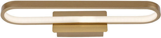 Rabalux Modern Bathroom Wall Lamp with Integrated LED and Natural White Light Gold