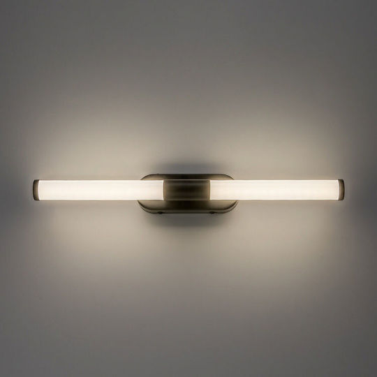 Rabalux Modern Bathroom Wall Lamp with Integrated LED and Natural White Light Black