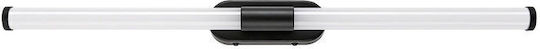 Rabalux Modern Bathroom Wall Lamp with Integrated LED and Natural White Light Black