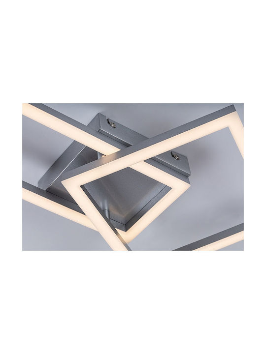 Rabalux Smart Deckenleuchte montieren 50cm Silber mit Integrierte LED