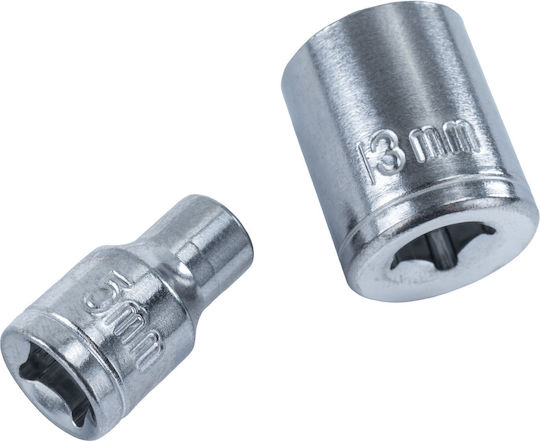 Powermat Ключ с тресчотка и вложки 1\4" 38 бр