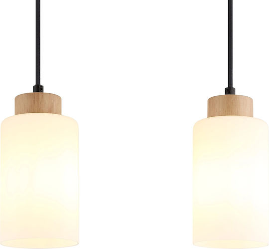 Globo Lighting Κρεμαστό Φωτιστικό Καφέ