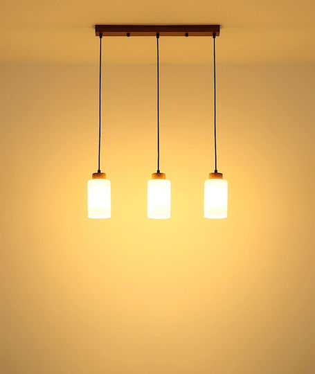 Globo Lighting Κρεμαστό Φωτιστικό Καφέ