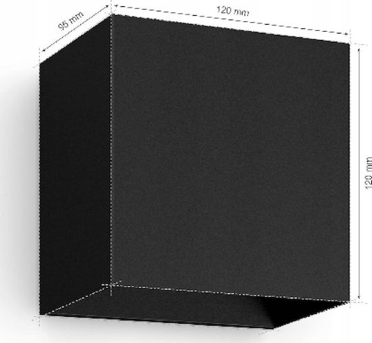 Philips Resonate Wandmontiertes Außenstrahler LED IP44 8W mit Warmweißem Licht 13x13x22cm