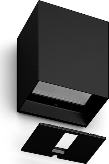 Philips Resonate Wandmontiertes Außenstrahler LED IP44 8W mit Warmweißem Licht 13x13x22cm