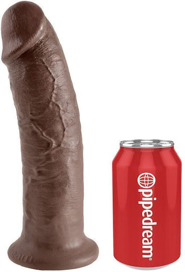 King Cock Cock Realistischer Dildo mit Saugnapf Braun