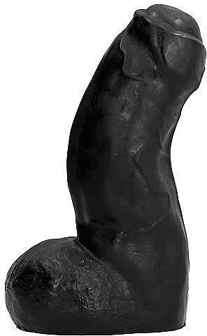 All Black Dong Realistischer Dildo Schwarz