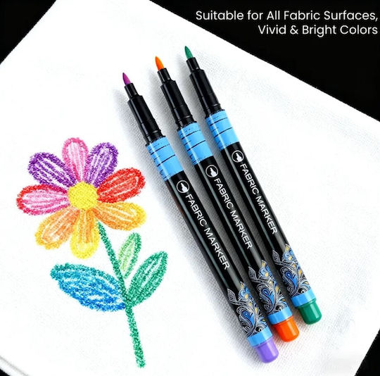 Sc2294 Stoffmarkierer Set 40 Markierungen Mehrfarbige Kleidung T-Shirt Taschen & Diy
