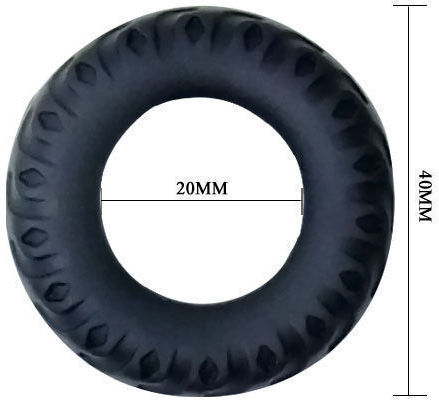 Baile Titan Cockring Schwarz Grün 2 cm