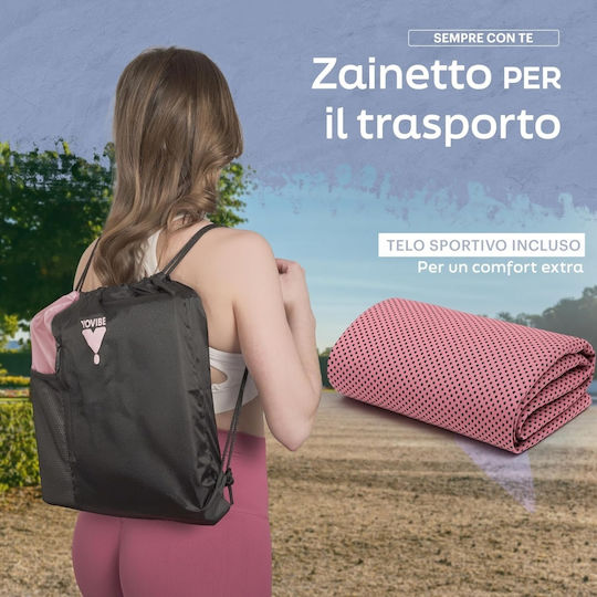 Saltea Pliabilă Pilates Roz (183x60cm)