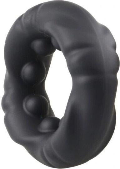 Liquid Silicone Cock Ring No.4 Strong Erection Black