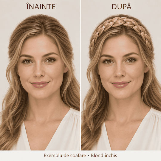 Extensie Elastică Împletită Pentru Păr Blond Închis