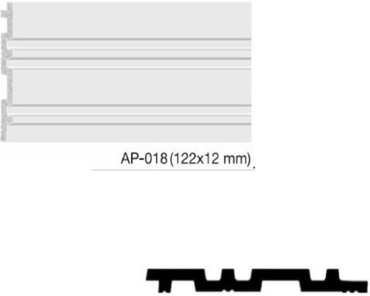Епендиване На Стена Duropolymer Бели 122х12мм Арт 018