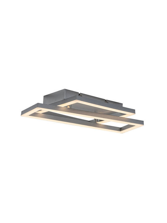 Rabalux Smart Deckenleuchte montieren 37cm Silber mit Integrierte LED