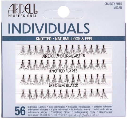 Ardell Individual Knotted Flares Medium Black 56 Pieces