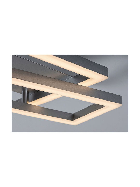 Rabalux Smart Deckenleuchte montieren 37cm Silber mit Integrierte LED