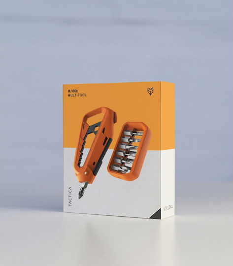 Tactica Tactica 18-teilige Multitool Orange mit Scheide Set 12 Stück