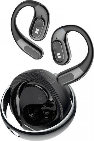 Monster AC330 Безжични слушалки Open Ear с Устойчивост на изпотяване и Калъф за зареждане Черни