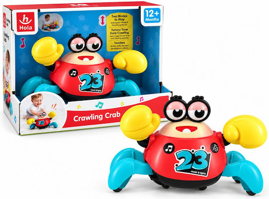 Hola Toys Jucărie pentru bebeluși cu muzică, lumină și sunete pentru 12+ luni