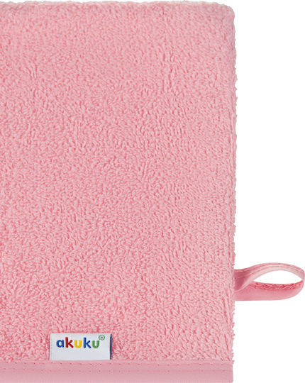 Akuku Baby Bath Sponge Glove Pink