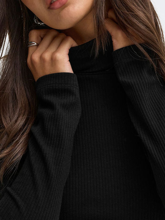 Women's Long Sleeve Blouse Black