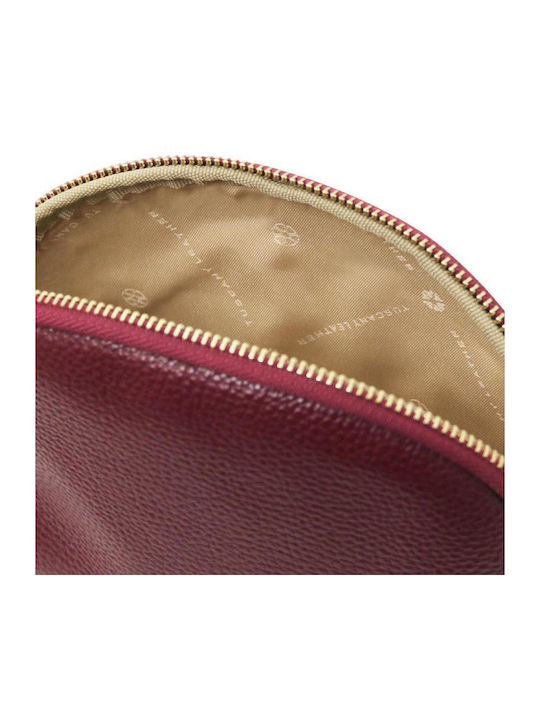 Tăsuță Cosmetice din Piele Vera Burgundy