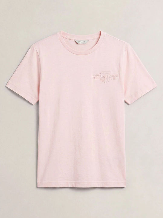 Gant Reg Tonal Shield T-Shirt Lightpink
