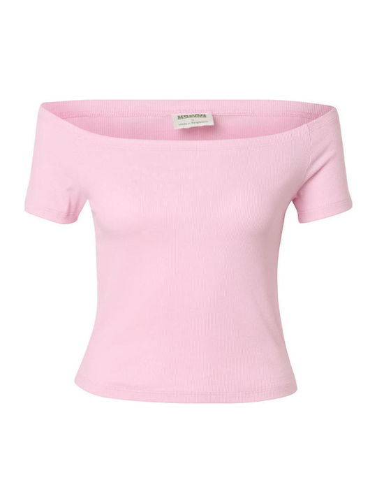 Women's Crop T-shirt Blushed Rose+Pale Yellow 2Pack